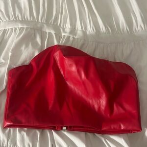 NEW SHIEN TUBE LEATHER TOP